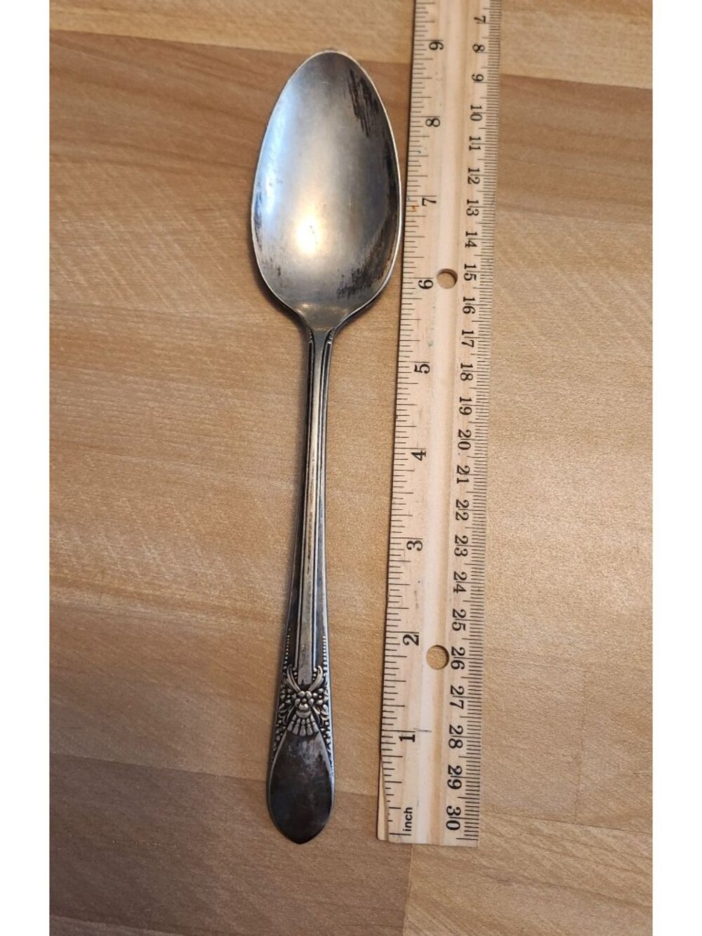 WM Rogers IS Silverplate Spoon Beloved Pattern Floral Design 6" Vintage Flatware - Picture 7 of 7